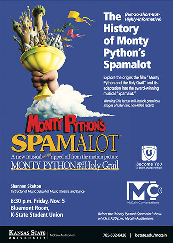 Monty Python's Spamalot -- McCain Conversation postcard