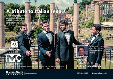 A Tribute to Italian Tenors -- McCain Conversations postcard