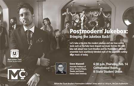 Postmodern Jukebox: Bringing the Jukebox Back!!-- McCain Conversation postcard